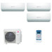 Мультисплит система на 3 комнаты Dantex RK-M09C3N x 2 + RK-M12C3N / RK-4M28HM3E-W