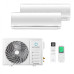 Мультисплит система на 2 комнаты Ecostar KVS-IMR09ST/IN + KVS-IMR12ST/IN / KVS-2FM18ST/OUT