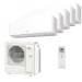 Мультисплит система на 5 комнат Fujitsu ASYG07KMCC x 5 / AOYG36KBTA5