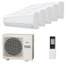 Мультисплит система на 5 комнат Hitachi RAK-18RPE x 5 / RAM-90NP5E