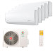 Мультисплит система на 5 комнат Royal Clima RCI-PFF09HN x 2 + RCI-PFF12HN x 3 / 5TFM-42HN/OUT