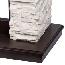 Каминокомплект: Очаг Electrolux EFP/P-3620LS, портал Michigan 42/40/36, камень молочный, шпон темный