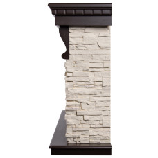 Каминокомплект: Очаг Electrolux EFP/P-4220LS, портал Michigan 42/40/36, камень мол., шп. тем. дуб