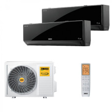 Мультисплит система на 2 комнаты Zanussi ZACS/I-07 HB-BLACK FMI2/N8/In + ZACS/I-09 HB-BLACK FMI2/N8/In / ZACO/I-14 H2 FMI2/N8/Out