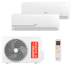 Мультисплит система на 2 комнаты Centek CT-66AMWM-H07/4R3B(FX) + CT-66AMWM-H12/4R3B(FX) / CT-66AM2-H18/4DR3C