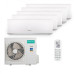 Мультисплит система на 5 комнат Hisense AMS-07UW4RVEDB00H x 5 / AMW5-42U4RTA