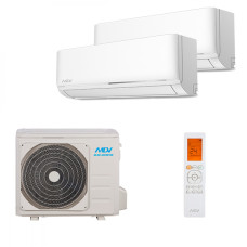 Мультисплит система на 2 комнаты MDV MDSAL-09HRFN8 + MDSAL-12HRFN8 / MD2O-18HFN8