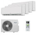Мультисплит система на 4 комнаты Shuft SFMS/I-09 HB FMI/N8/In/white x 4 / SFMO/I-32 FMI-4/N8/Out