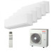 Мультисплит система на 5 комнат Toshiba RAS-B07J2KVSG-E x 5 / RAS-5M34U2AVG-E