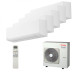 Мультисплит система на 5 комнат Toshiba RAS-B07J2KVSG-E x 5 / RAS-5M34U2AVG-E
