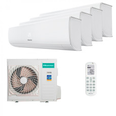 Мультисплит система на 4 комнаты Hisense AMS-09UW4RMRKB00 x 4 / AMW5-36U4RQC