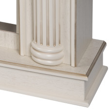 Каминокомплект: Очаг Royal Thermo Aurora RTFP/P-AR60LS, портал Olympia 60 сл. кость с зол. патиной