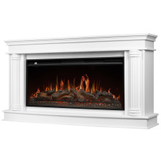 Каминокомплект: Очаг Royal Thermo Aurora RTFP/P-AR40LS, портал Olympia 42/40/36, белый